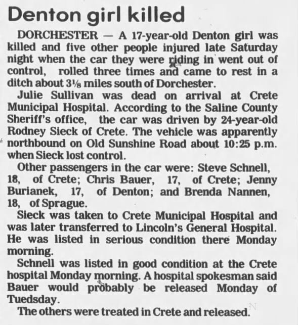 Clipping from Beatrice Daily Sun